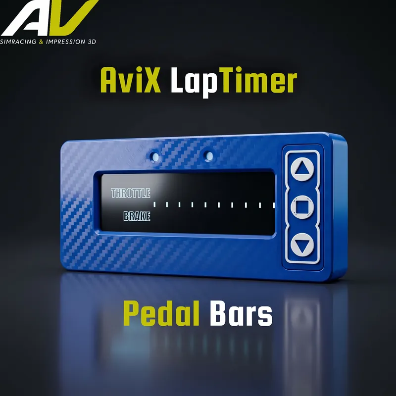 Écran Télémétrie pédales — AviX Lap Timer