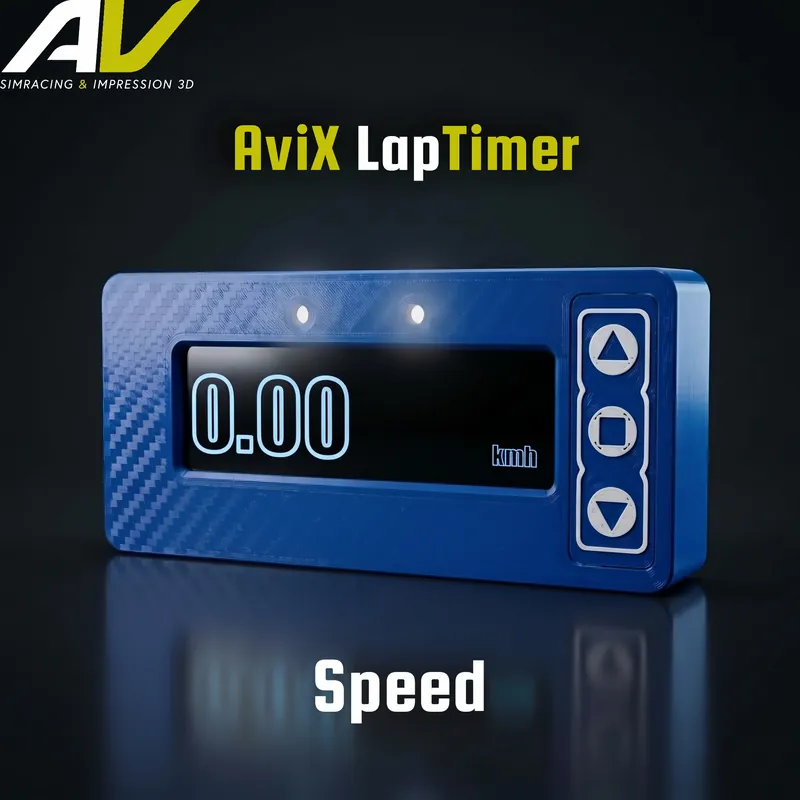 Écran Vitesse et rapport engagée — AviX Lap Timer